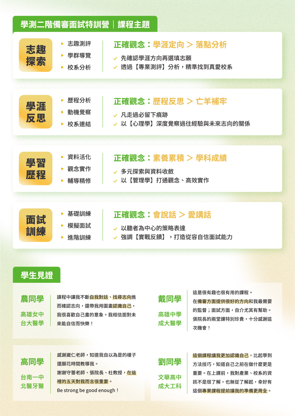 高中備審面試特訓營-課程介紹-背面